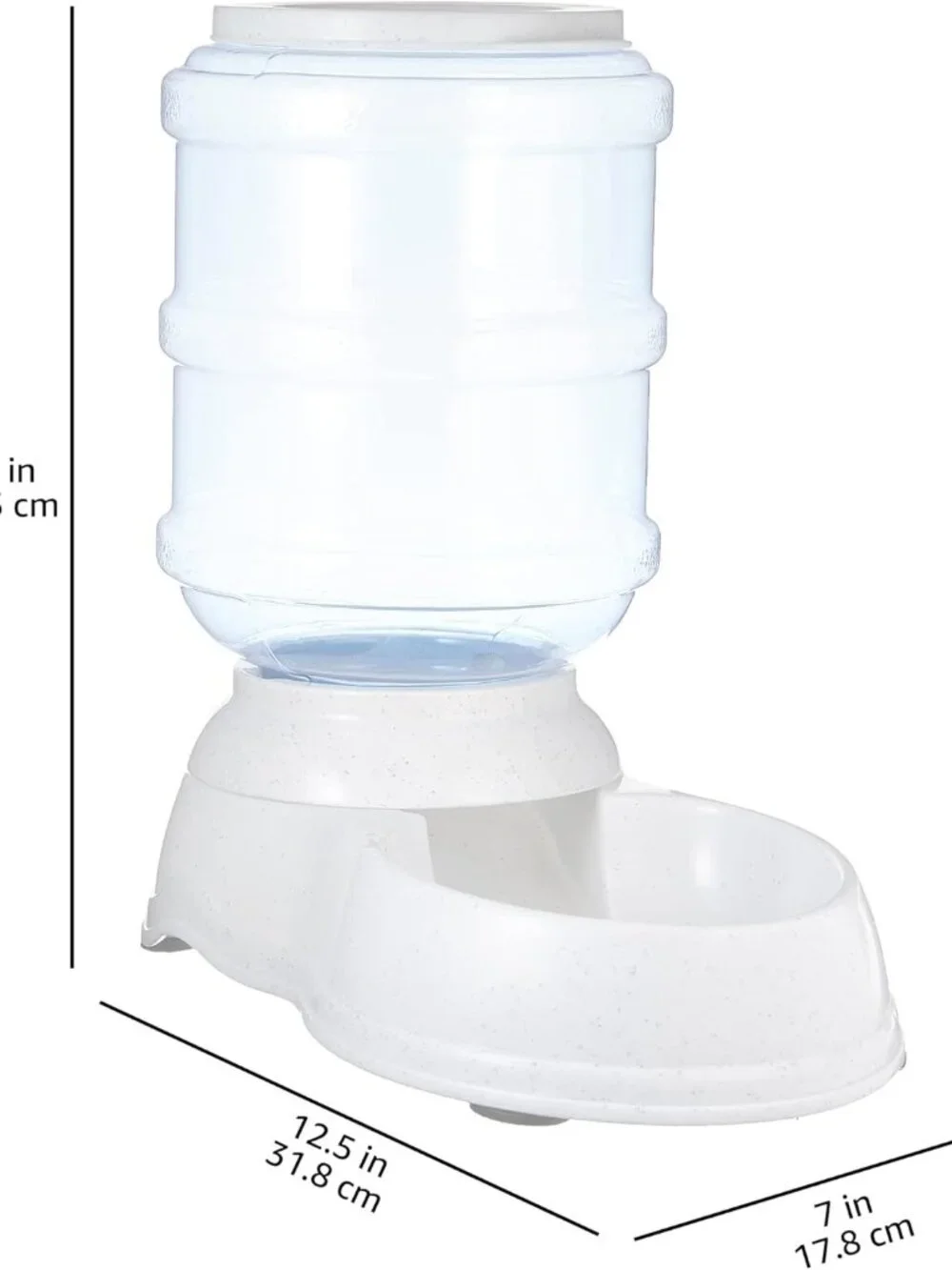 Gravity Pet Food Feeder for Dogs Cats 6 lb Gray Small New in Box Dispenser Bowls
